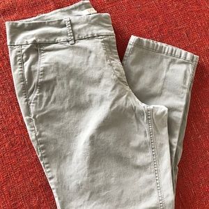 Loft Grey Capri Pants